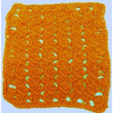 Diagonal Cluster Crocheted Dishcloth Instructions (free)