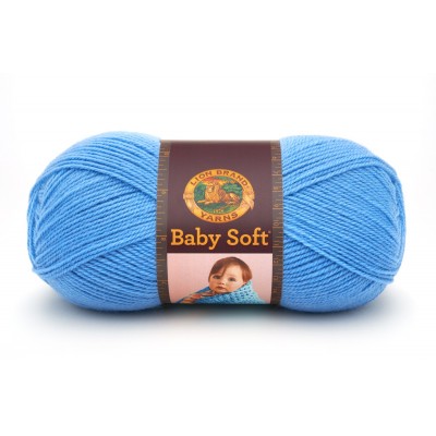 LionBrand Baby Soft yarn: Bluebell