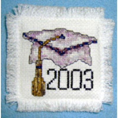 Graduation Cap Cross Stitch Pattern