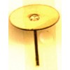 Pierced Earring Gold Filled Post: 10mm pad with clutch