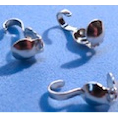 Fold Over (Clam Shell) Bead Cover: silver