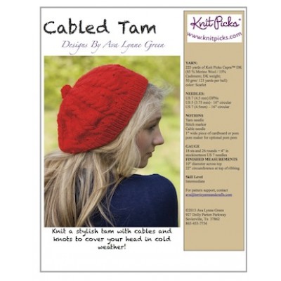 Cabled Tam Pattern