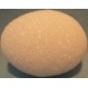 Styrofoam® egg: 3-13/16 inch x 2.5 inch